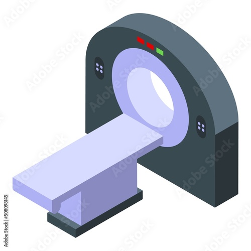 Mri scan icon isometric vector. Hospital ray. Human test