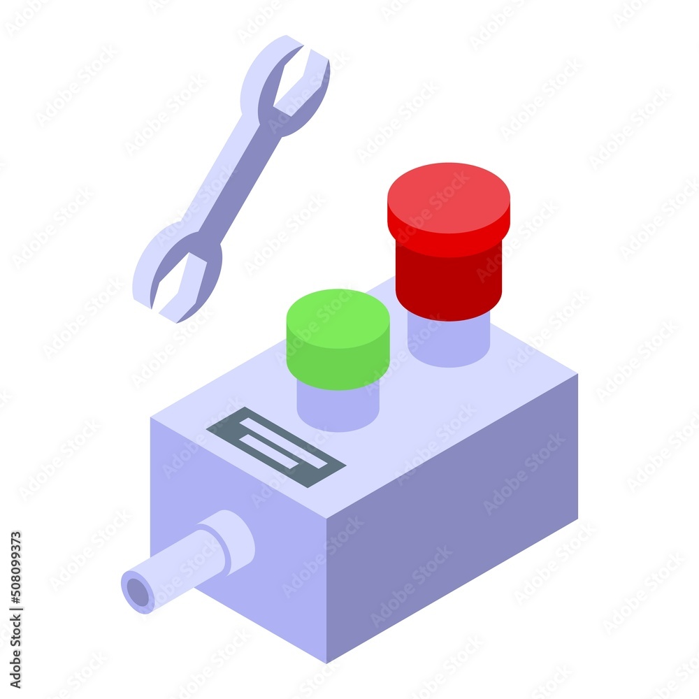 Software icon isometric vector. Program process. Data system Software icon isometric vector. Program process. Data system