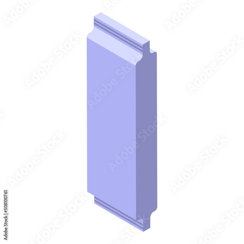 Candy pack icon isometric vector. Snack packet. Food box