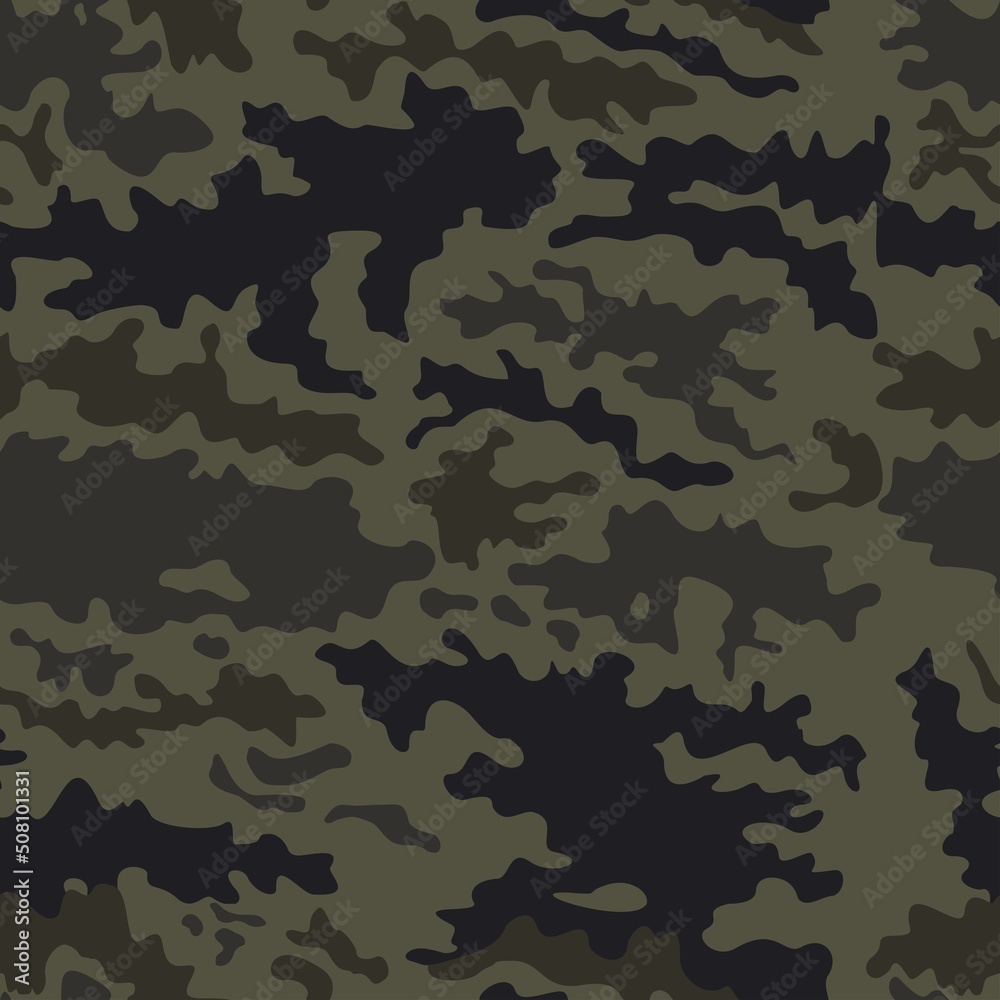 Army camo vector pattern, seamless military background, classic design. Army camo vector pattern, seamless military background, classic design.