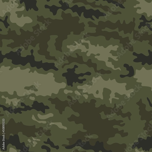 Pattern camouflage vector khaki background, seamless army print, disguise.