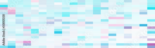 Abstract colorful gradient rectangles mosaic banner background. Vector illustration.