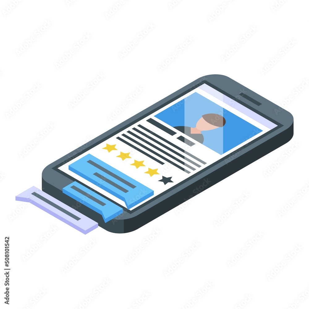 Smartphone education icon isometric vector. System learning. Online school Smartphone education icon isometric vector. System learning. Online school
