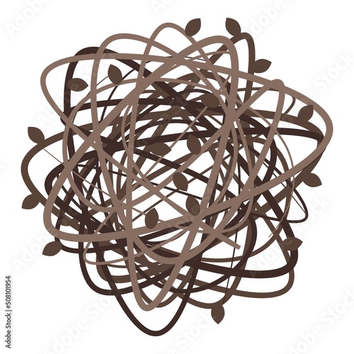 Tumble weed icon isometric vector. Desert ball. Dry bush