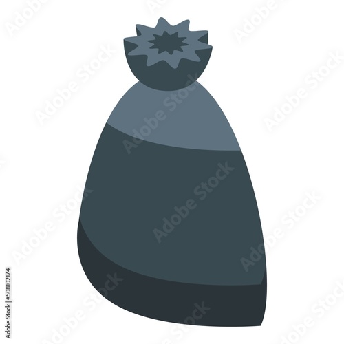 Rubbish bag icon isometric vector. Trash bin. Recycle dustbin