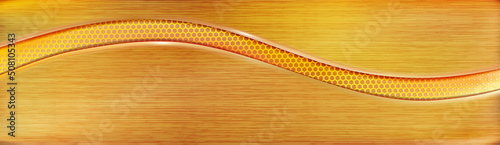 Gold broadband background. Golden banner. Vector.
