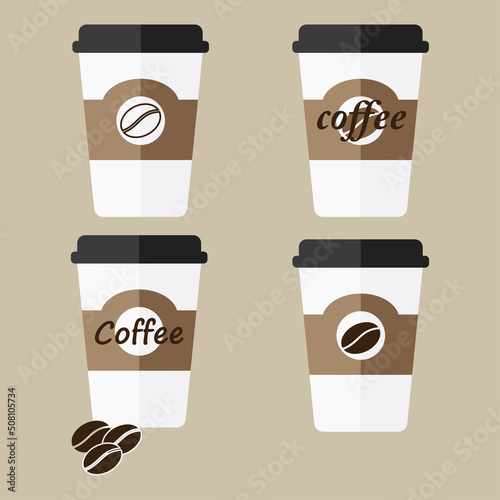 Coffee cup vector illustration.