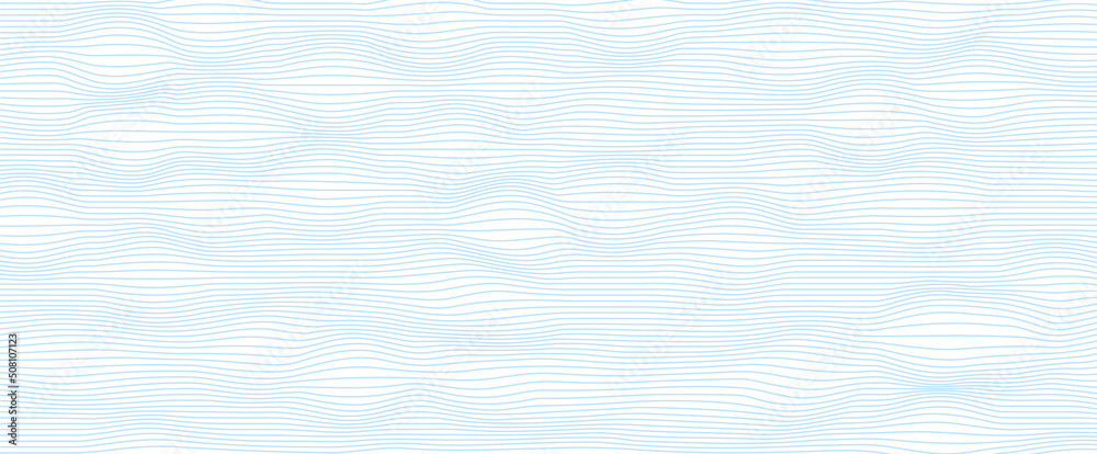 Obraz premium background with abstract blue colored vector wave lines pattern - design element illustration 