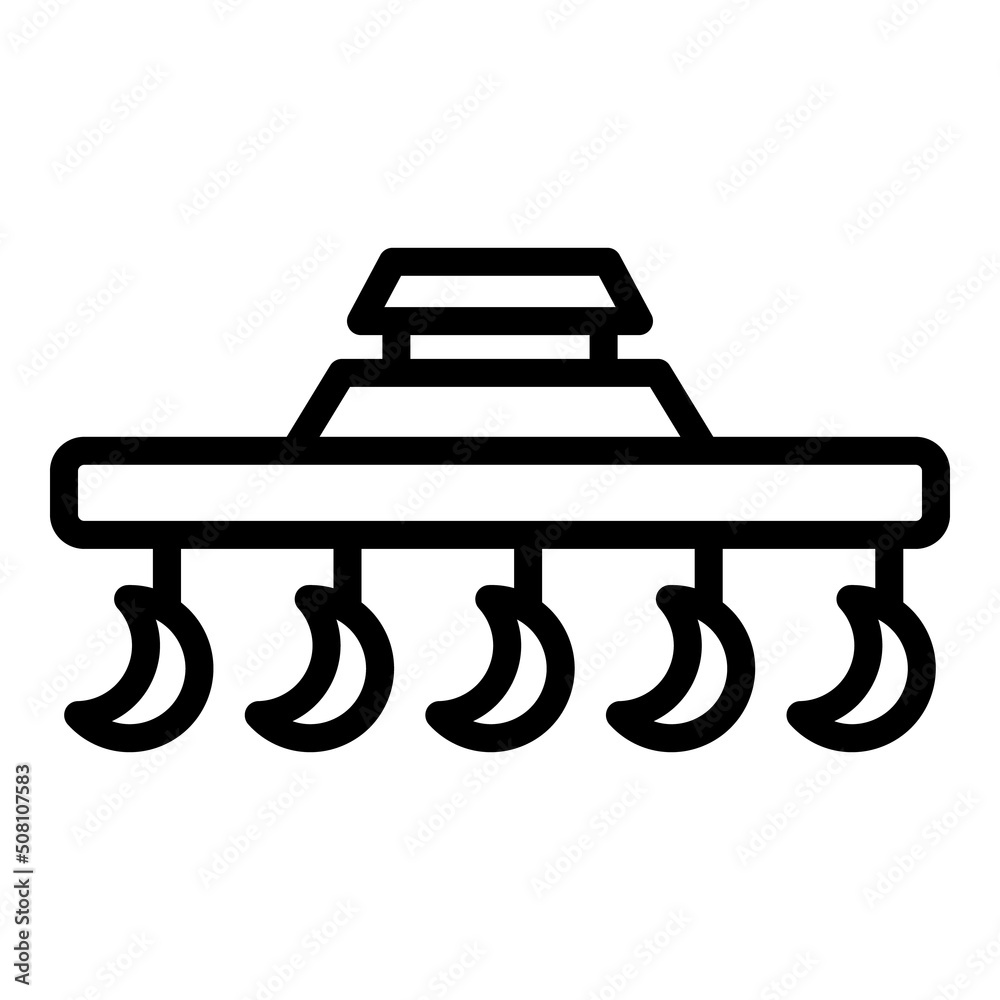 Tractor plug icon outline vector. Farm machine. Machinery equipment Tractor plug icon outline vector. Farm machine. Machinery equipment