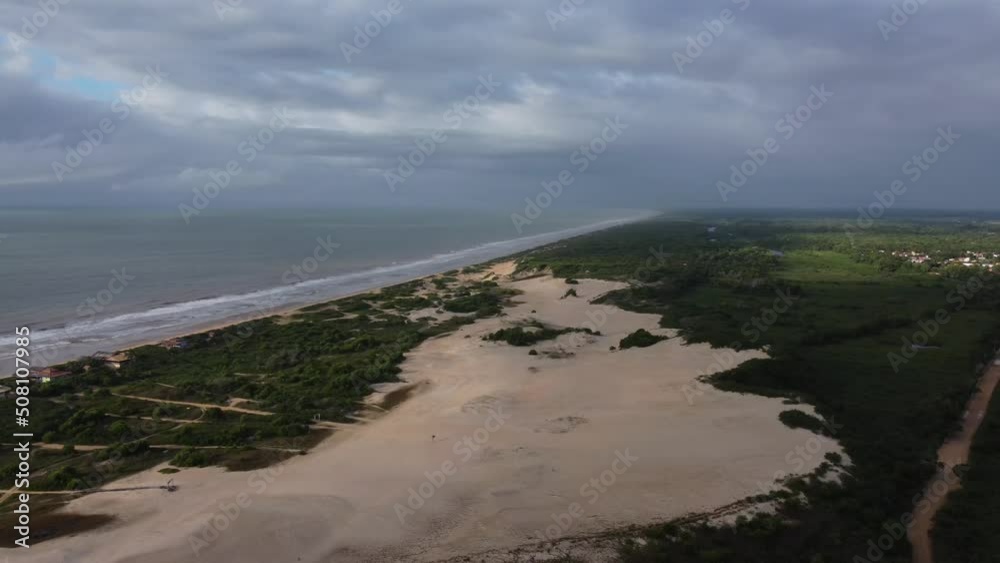 Itaúnas dunes in Espirito Santo, Brazil - aerial drone view Itaúnas dunes in Espirito Santo, Brazil - aerial drone view