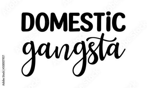 Domestic gangsta - Vector illustration. Vector EPS10.