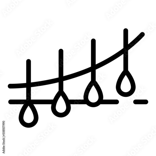 Hair fast remove icon outline vector. Candle wax. Aroma depilation