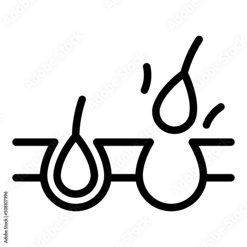 Soft hair removal icon outline vector. Wax cream. Aroma glass