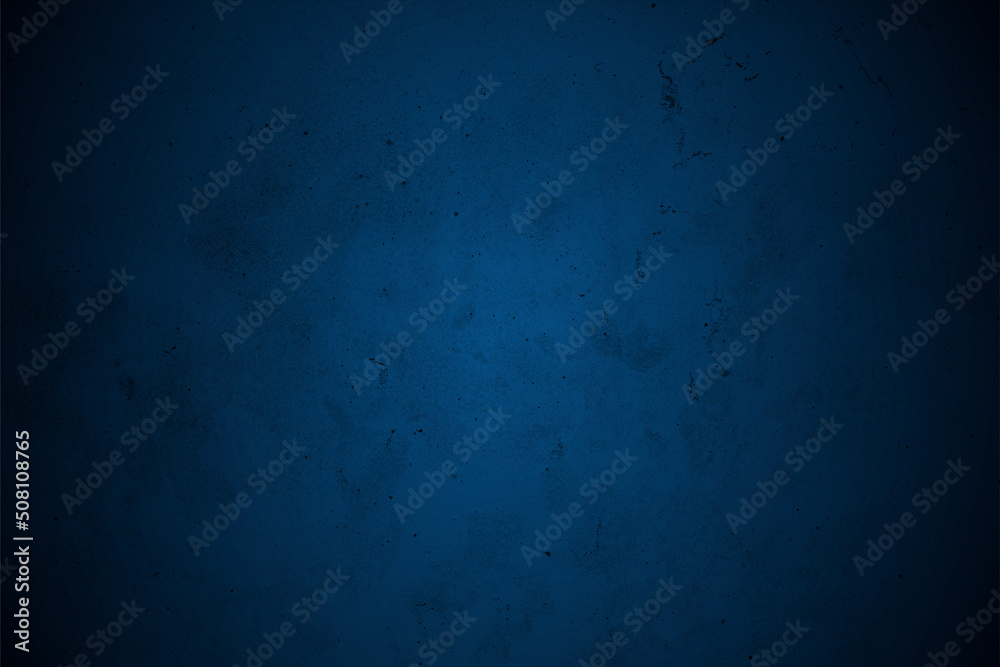 Abstract grungy blue wall background