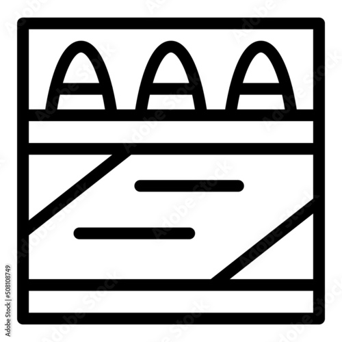 Cigar pack icon outline vector. Tobacco cigarette. Smoke filter