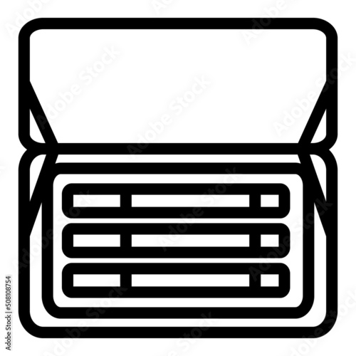 Cigarette box icon outline vector. Cigar tobacco. Smoker vape