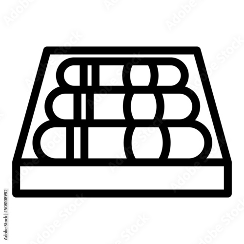 Cigar pack box icon outline vector. Smoke filter. Smoke vape