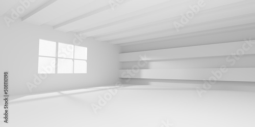 Wallpaper Mural Abstract Interior Concept. Hypnotic Corporate Construction. White Building Concept. Artistic Business Template. 3D ilustartion. Torontodigital.ca