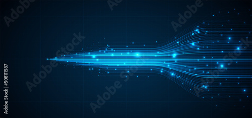 Technology background. Big data visualization concept stock illustration
