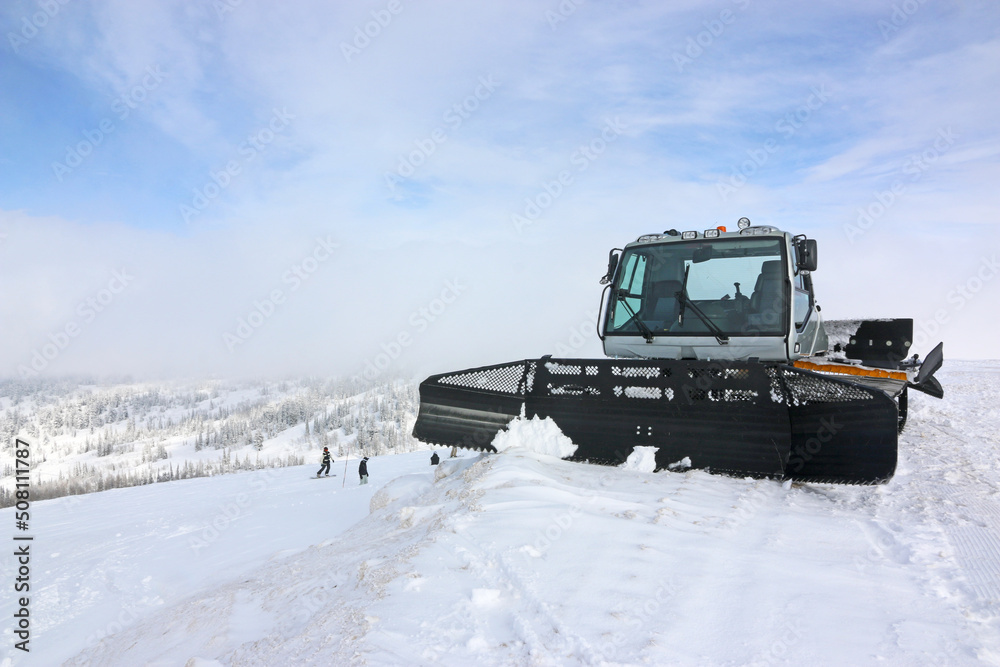 Snow Groomer at work Snow Groomer at work
