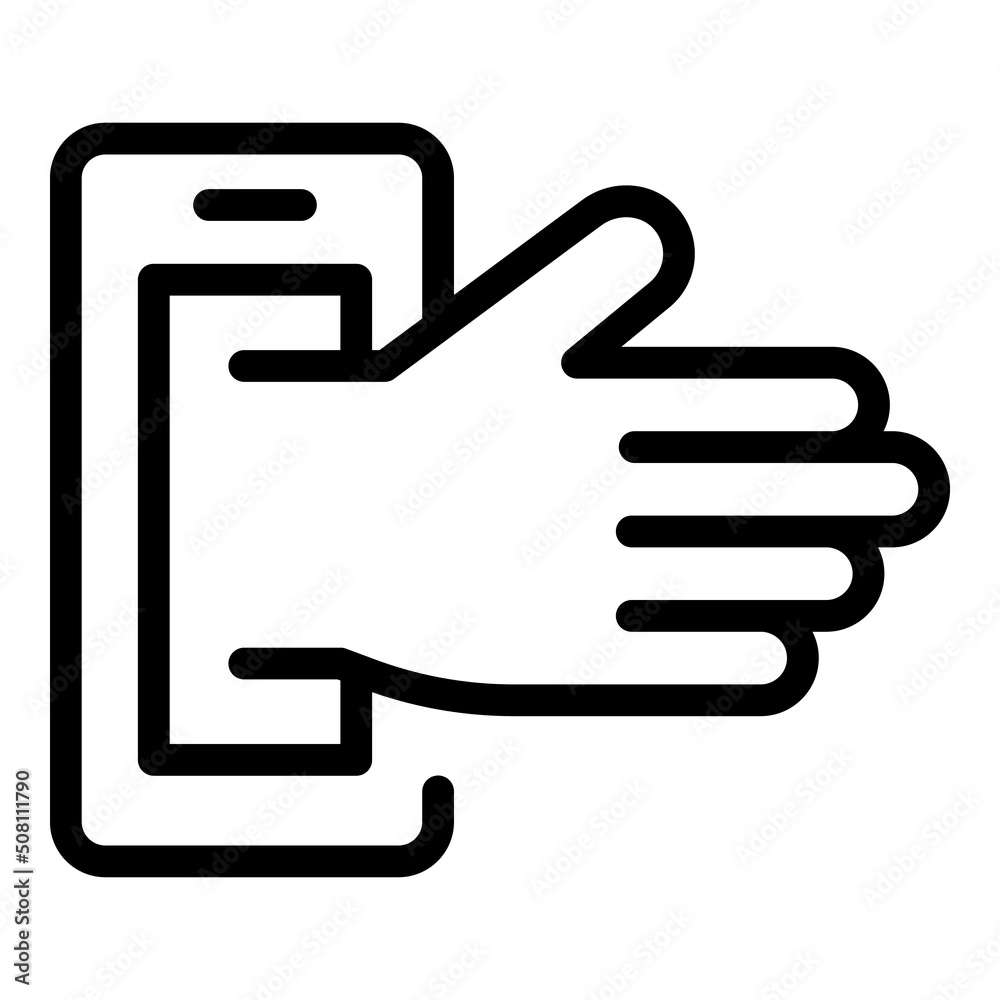 Wallet online money icon outline vector. Bank earn. Donation happy Wallet online money icon outline vector. Bank earn. Donation happy