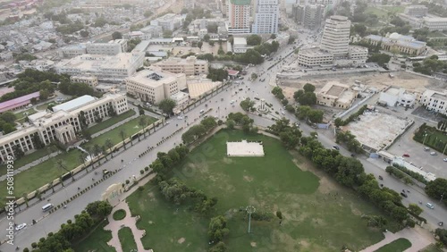 Karachi Buildings Cityscape Drone Shot Aerial Stock Footage Visual Sharks Pakistan photo