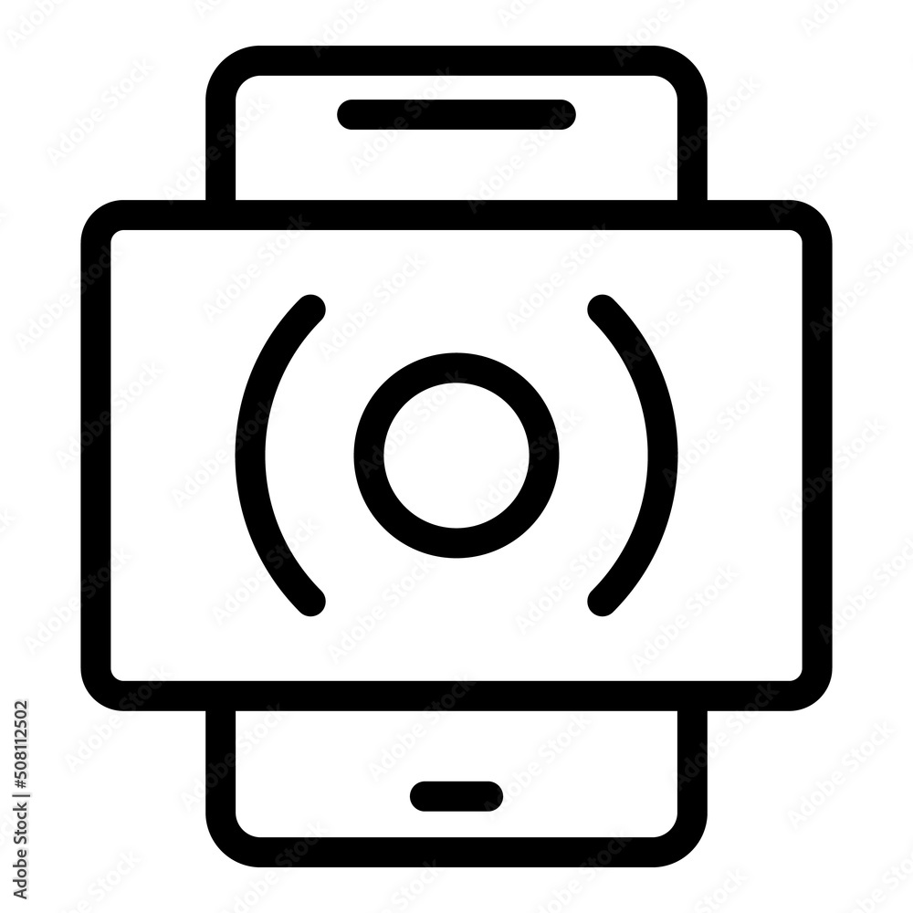 Touch point icon outline vector. Digital screen. App hand Touch point icon outline vector. Digital screen. App hand