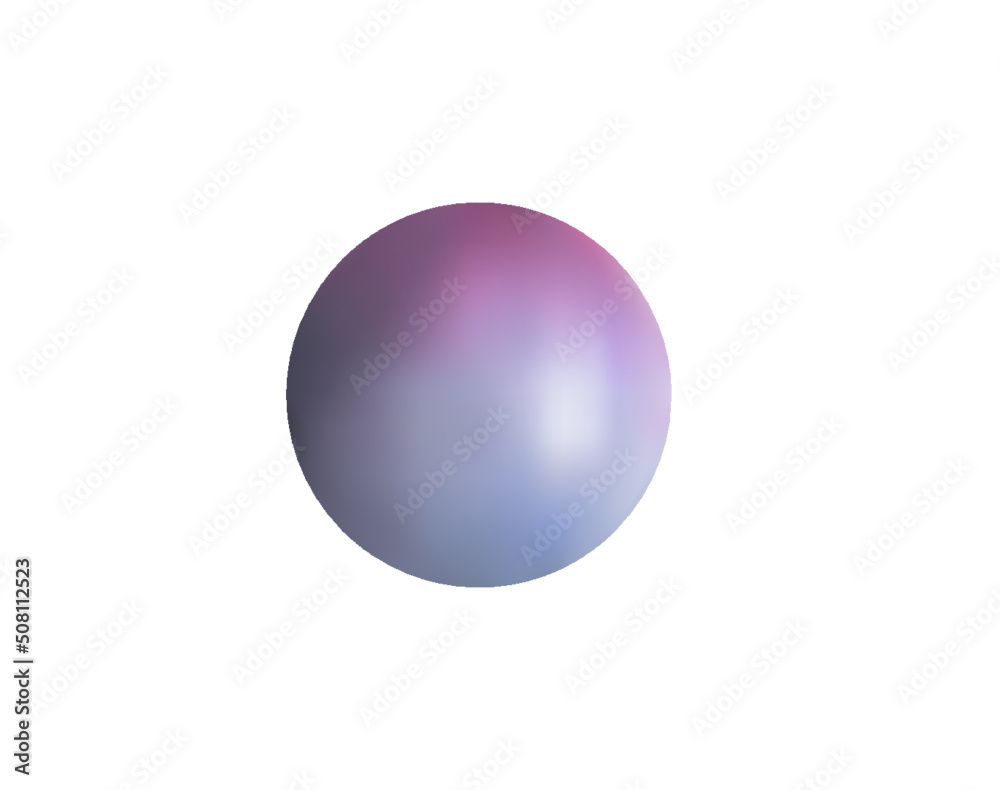 Purple ball in vector