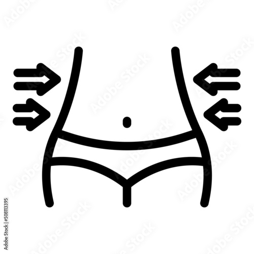 Metabolic fit icon outline vector. Diet energy. Food nutrition