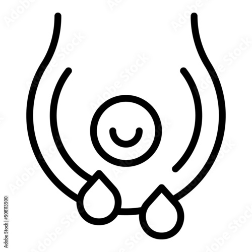 Baby milk feed icon outline vector. Newborn care. Mom health