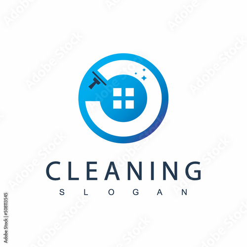 Cleaning Service Logo Design Template