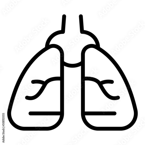 Baby health lungs icon outline vector. Care infant. Child mother