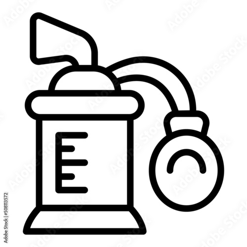 Breast milk pump icon outline vector. Baby care. Mother new born