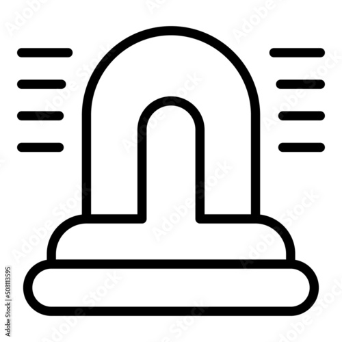 Infant ambulance car icon outline vector. Newborn care. Diaper feed