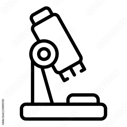 Baby health microscope icon outline vector. Infant care. New born
