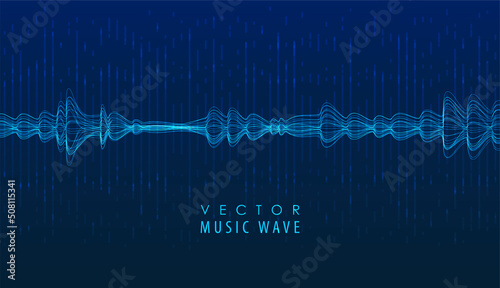 Sound wave poster