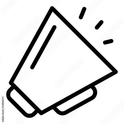 Megaphone speech icon outline vector. Speach election. Oratory rhetoric