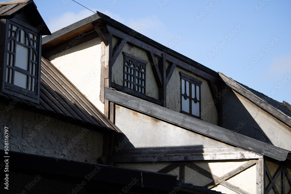 old house with windows