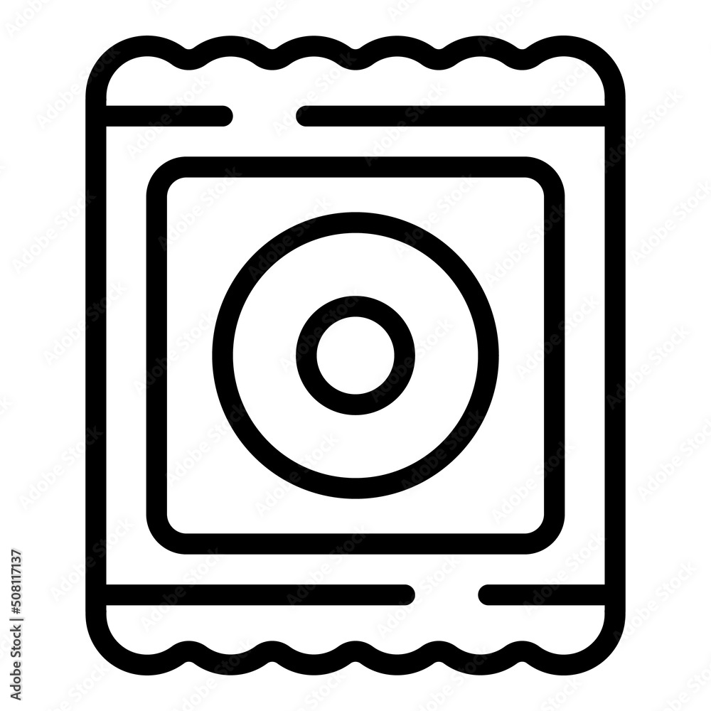 Condom pack icon outline vector. Sexual gender. Advice school