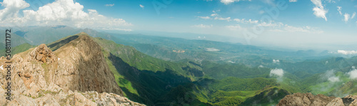 Fototapeta Naklejka Na Ścianę i Meble -  view of the mountains in summer
