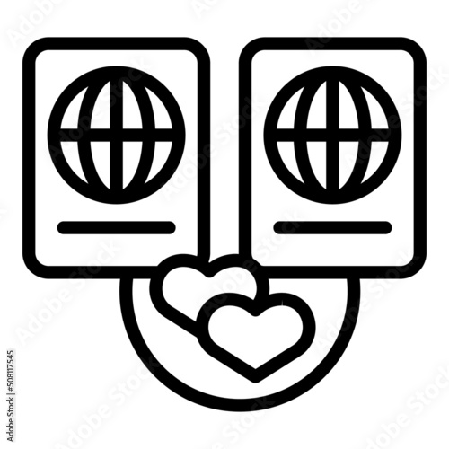 Sex gender passport icon outline vector. Teacher advice. Health sexual