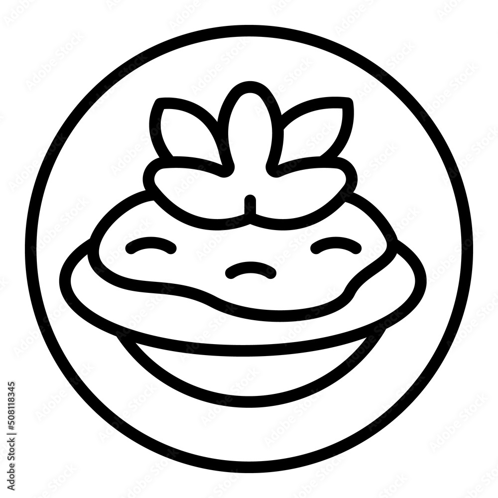 Appetizer bruschetta icon outline vector. Food starter. Canape italian Appetizer bruschetta icon outline vector. Food starter. Canape italian