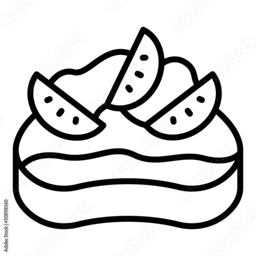 Finger bruschetta icon outline vector. Food starter. Italian menu