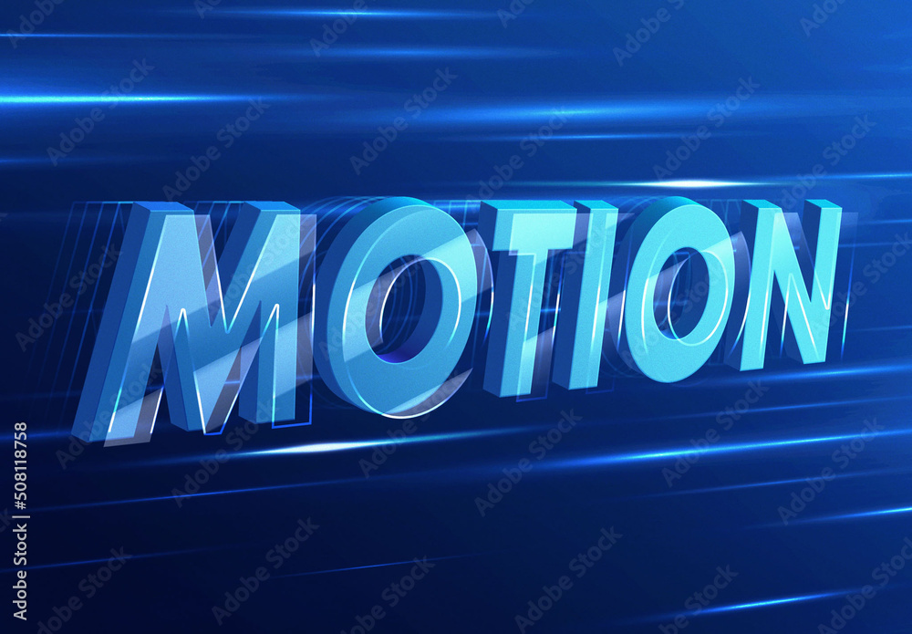 Retro Wave 3D Motion Text Effect Mockup Stock Template | Adobe Stock