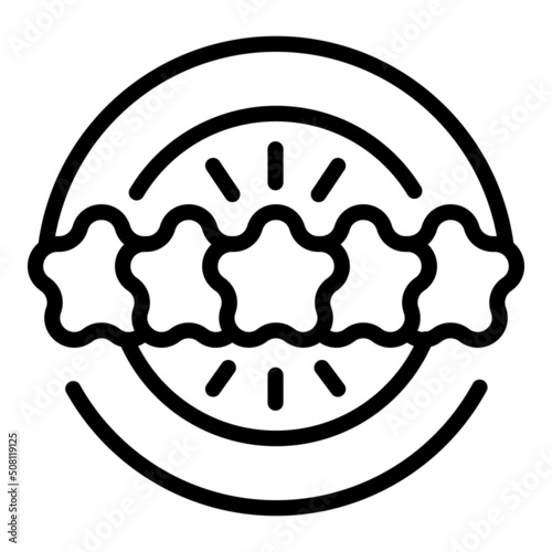 Client feedback icon outline vector. Online report. User web