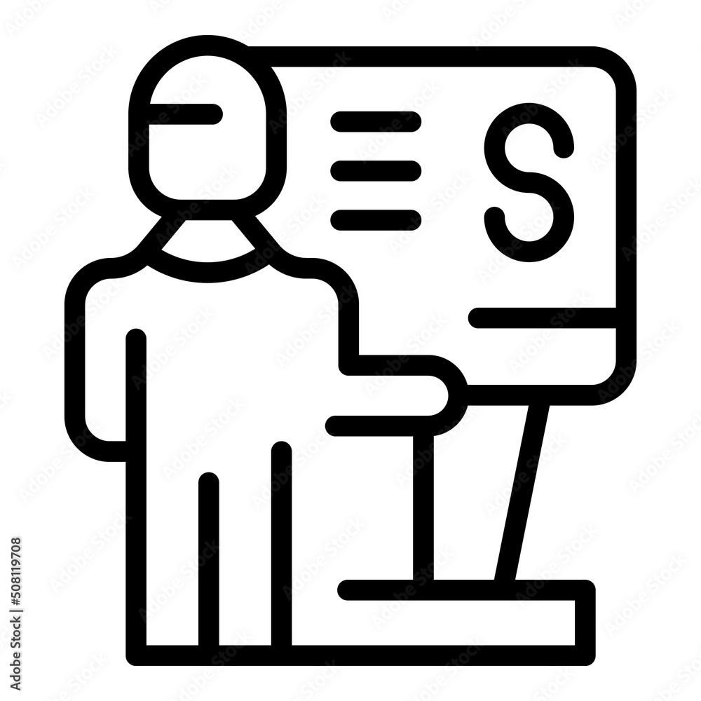 Staff training icon outline vector. Course seminar. Meeting group Staff training icon outline vector. Course seminar. Meeting group