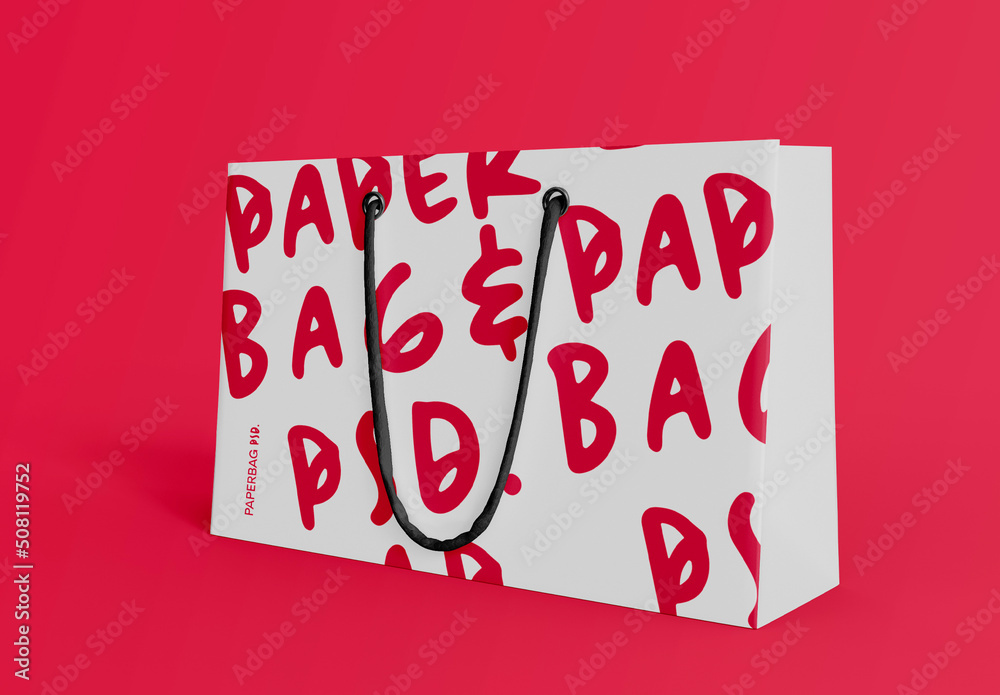 3D Shopping Bag Mockup Stock Template | Adobe Stock