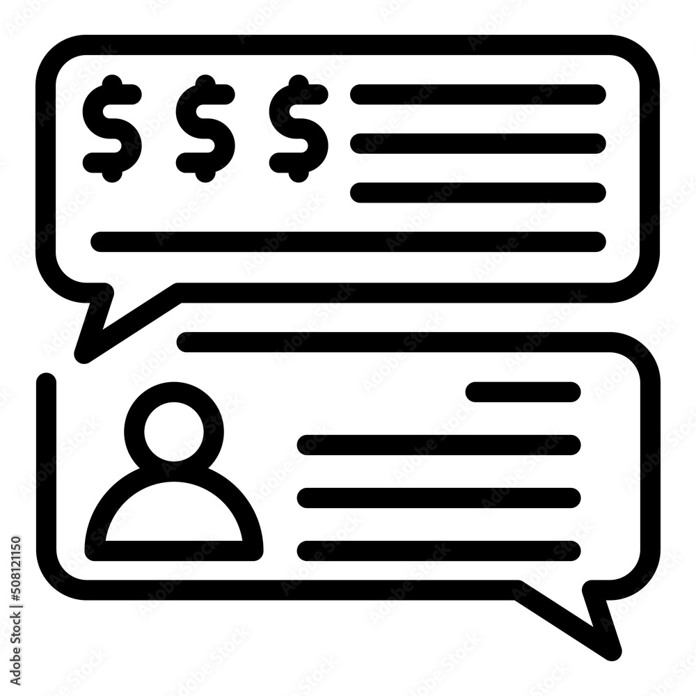 Money transfer chat icon outline vector. Bank payment. Digital card Money transfer chat icon outline vector. Bank payment. Digital card