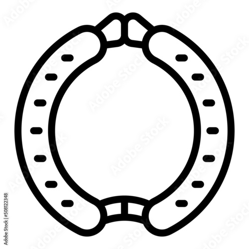 Sausage icon outline vector. Austrian food. Cuisine beverage