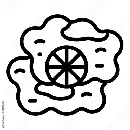 Lemonade icon outline vector. Austrian food. Austria cuisine